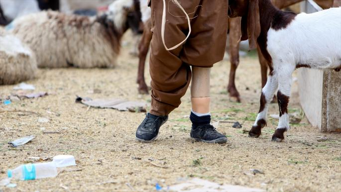 قوربانییەکی مینی چێنراو لە گوندی جورف مەلح - وێنە: ئانادۆڵۆ