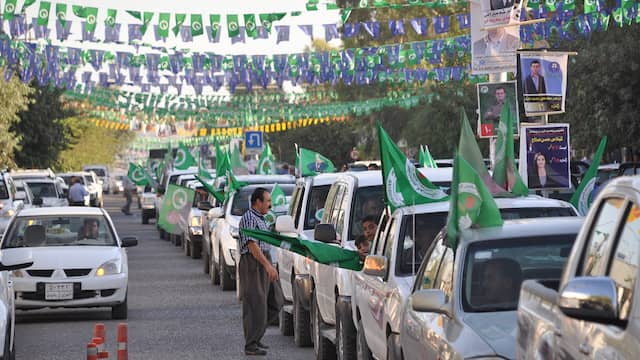 کاروانی ئۆتۆمبێلی لایەنەکان بۆ بانگەشەی هەڵبژاردن