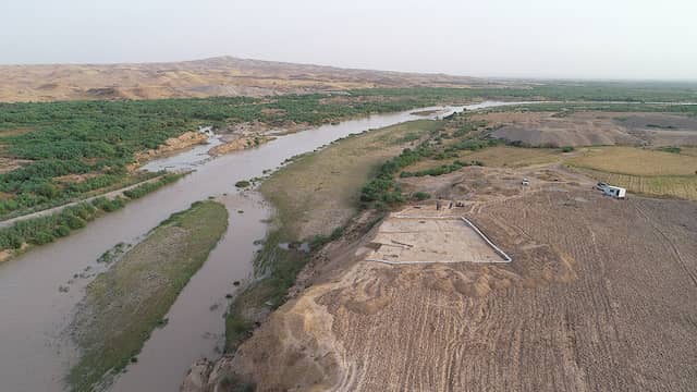 وێنەیەکی شاخی کورە لە کەلار لە ئاسمانەوە