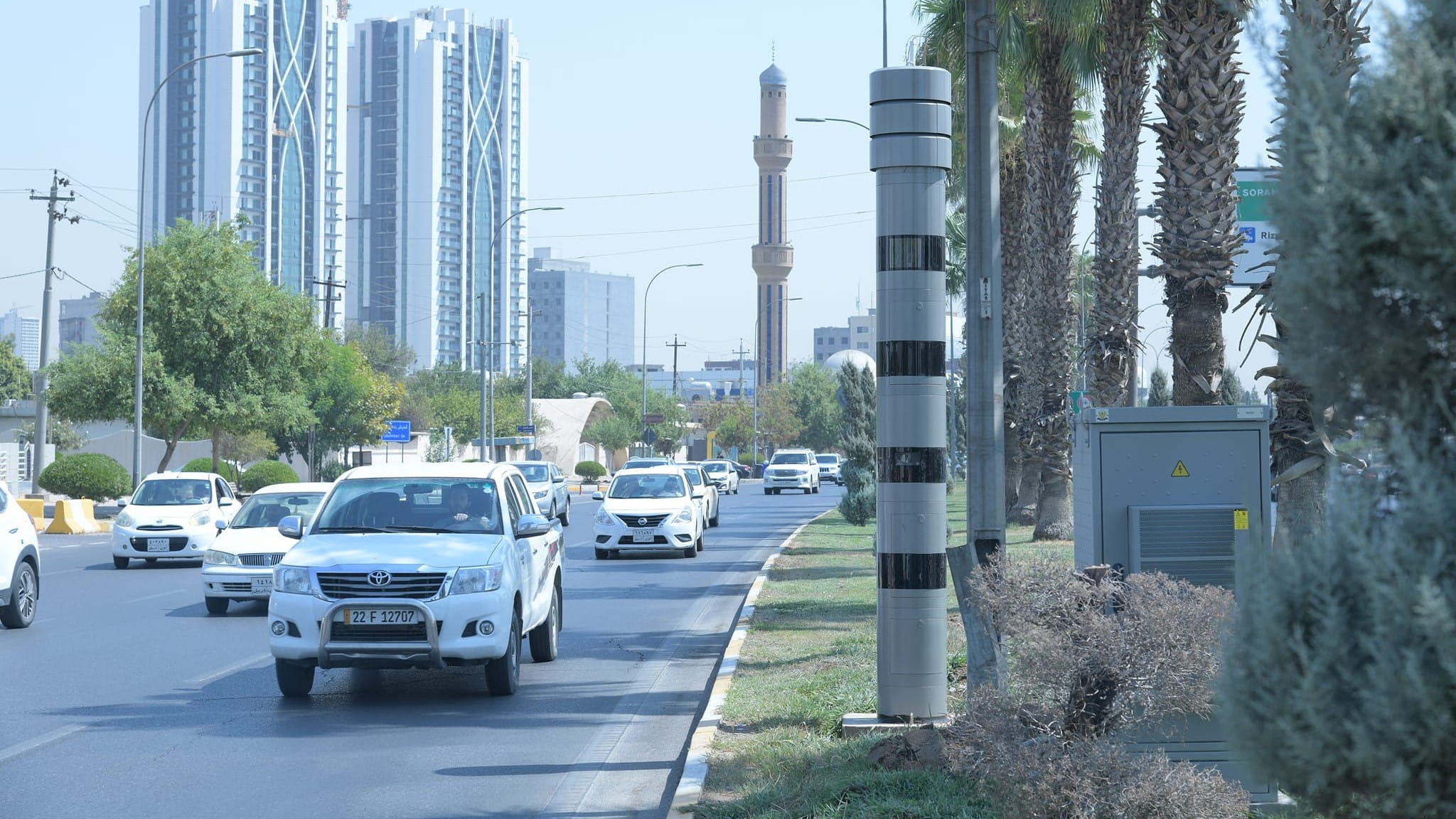 33 کامێرای تۆمارکردنی سەرپێچی لە شەقامەکانی هەولێر کەوتوونەتە کار