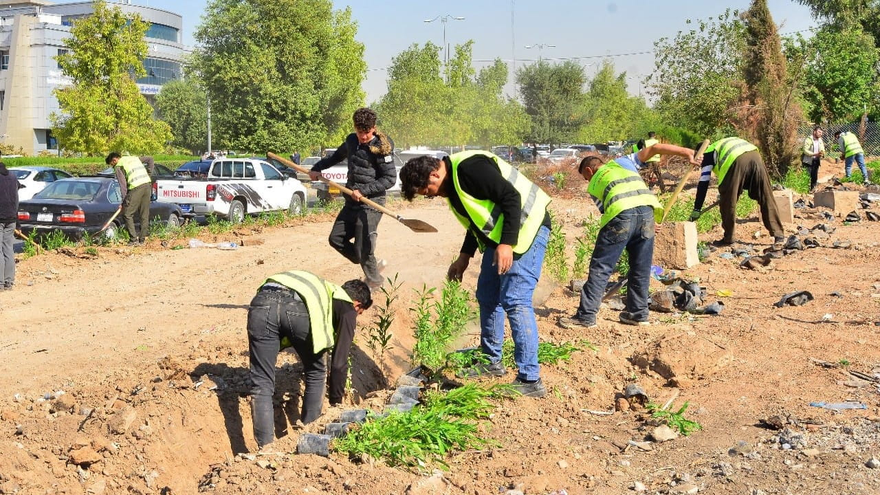 ڕێژەی سەوزایی لە هەولێر دەگەیێنرێتە سەرووی ئاستی ستانداردی جیهانی