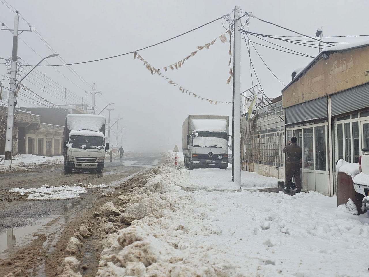 شەپۆلێکی بەفر و باران سنووری سۆران دەگرێتەوە