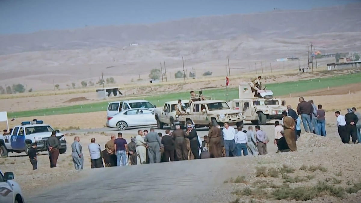 دیمەنی ڕێگری لە جووتیارانی كورد لەلایەن سوپای عێراقەوە